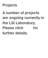 Projects
A number of projects are ongoing currently in the LSI Laboratory. Please click here for further details.
